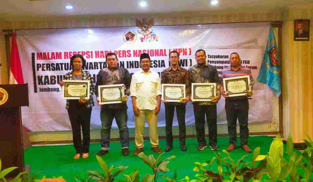 Resepsi HPN 2024, Lima Perusahaan Bawa Pulang Penghargaan dari PWI Jombang
