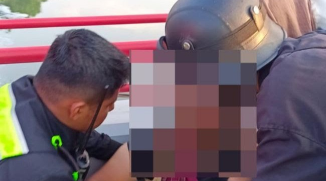 Warga Kediri Gagalkan Upaya Bunuh Diri Ibu Muda dan Balitanya di Jembatan Bandar&nbsp;Ngalim