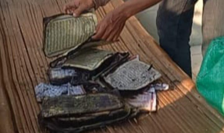 Al Quran Masih Utuh saat Kebakaran Hebat di Rumah Warga Jombang