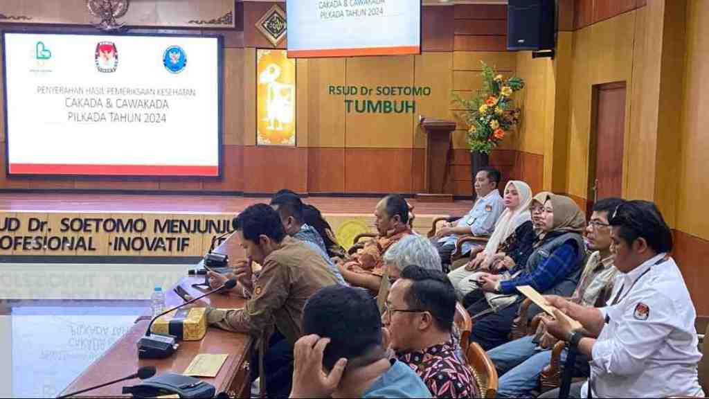 Pemeriksaan Kesehatan 2 Bakal Calon Kepala Daerah Pilwali Kediri Rampung, Ini&nbsp;Hasilnya